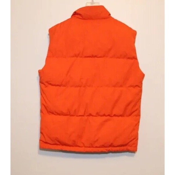 Vintage 80's The North Face Puffer Snap Front Vest Orange Medium H14145 *Flawed* - Picture 6 of 16